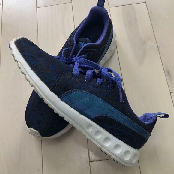 Puma Women's Low-Cut Lace Up Shoes Sneakers Royal Blue Size 5.5 - Picture 3 of 6